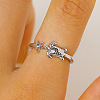 Brass Cuff Open Rings for Women WG48137-01-1