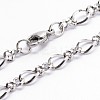 Tarnish Resistant Fashionable 304 Stainless Steel Chain Necklaces LS-NJEW-I060-04A-1