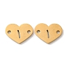 Ion Plating(IP) 304 Stainless Steel Connector Charms STAS-C081-04G-I-1