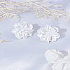 1Pair Flower Resin Stud Earrings EJEW-LP0008-007-3