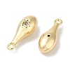 Brass Micro Pave Clear Cubic Zirconia Pendants KK-U013-01G-2