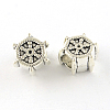 Helm Tibetan Style Alloy European Beads TIBE-Q046-39AS-LF-1