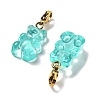 Bear Resin Pendant Decorations STAS-M092-01G-10-2