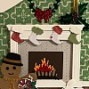 Christmas Fireplace Carbon Steel Cutting Dies Stencils LS-DIY-P076-05-1