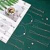 20Pcs 304 Stainless Steel Slider Cable Chain Slider Bracelet Makings DIY-DC00001-4