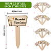 2 Bags Wooden Plant Labels DIY-CP0012-70-2