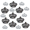 16Pcs 2 Styles Crown Glass/Resin Hotfix Rhinestone PATC-FG0002-38-1