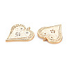 Brass Micro Pave Clear Cubic Zirconia Pendants KK-S364-029-2