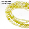 4 Strands 4 Styles Natural Lemon Jade Round Bead Strands G-GO0001-47-3