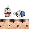 Halloween Opaque Acrylic & Alloy Pendants PALLOY-JF05969-01-3