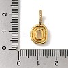 Brass Micro Pave Cubic Zirconia Pendants KK-K345-13D-G-3