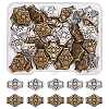 Tibetan Style Alloy Beads TIBEB-FH0001-27-RS-1