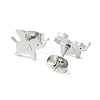Non-Tarnish Cute Little Animal Theme 304 Stainless Steel Stud Earrings LS-EJEW-B041-03C-P-2