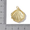 Rack Plating Brass Micro Pave Clear Cubic Zirconia Pendants X-KK-E110-03G-3