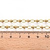 304 Stainless Steel Textured Oval Link Chains CHS-N005-06C-G-3