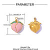 304 Stainless Steel Enamel Pendants STAS-OY017-25G-2