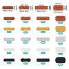 100Pcs 20 Styles PU Leather Label Tags PURS-TA0001-02-5