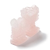 Natural Rose Quartz Carved Healing Dragon Figurines DJEW-F025-02C-3