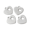 Non-Tarnish 201 Stainless Steel Charms STAS-F192-042P-1