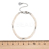 Brass & Natural Pearl Round Beaded Bracelets for Women BJEW-D366-02P-3