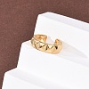 304 Stainless Steel Open Cuff Rings for Women RJEW-K309-23G-3