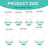 56Pcs 7 Styles 316 Surgical Stainless Steel Hoop Earrings Findings STAS-TA0002-84-4