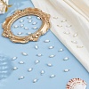60Pcs 2 Colors Natural Cultured Freshwater Pearl Round Charms with Brass Loops PALLOY-HS00005-4