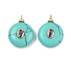 Synthetic Turquoise Pendants X-KK-B157-42G-09-1