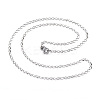 Tarnish Resistant 304 Stainless Steel Necklaces LS-NJEW-E080-15P-1