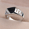 Alloy Micro Pave Cubic Zirconia Finger Rings for Men FS-WGE231C-03-1