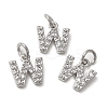 Brass Micro Pave Grade AAA Cubic Zirconia Charms LS-ZIRC-P067-11P-W-NR-1