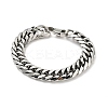 Non-Tarnish 201 Stainless Steel Cuban Link Chains Bracelet for Men Women BJEW-H550-07D-P-1