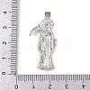Brass Micro Pave Cubic Zirconia Pendants KK-R230-11P-3
