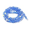 Transparent Electroplate Glass Beads Strands GLAA-Q099-I01-06-2