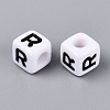 Opaque Acrylic Beads SACR-N020-04A-R-2