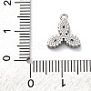 304 Stainless Steel Cubic Zirconia Pendants STAS-R141-03P-04-3