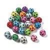 Sports Resin Rhinestone Beads OACR-D307-04-1