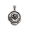 304 Stainless Steel Pendants STAS-R163-03AS-1