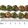 Natural Unakite Beads Strands G-H023-B02-01-5