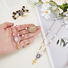 3Pcs Alloy Enamel & Acrylic Pendant Decoration HJEW-NB00280-3