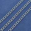 Brass Curb Chains KK-P304-02A-S-1