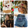 10Pcs 10 Styles Polyester Leopard Print Embroidery Cloth Iron on/Sew on Patches PATC-TA0001-59-9