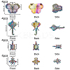 16Pcs 4 Style Alloy Big Pendants FIND-FH0002-37-5