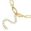 304 Stainless Steel Hollow Cross Link Chain Paperclip Chain Bracelet Making AJEW-JB01422-3