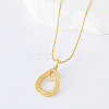 3Pcs Stainless Steel Teardrop Pendant Necklaces for Women UY8190-4