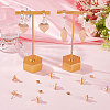 16Pcs Brass Flower Stud Earring Findings KK-BBC0007-07-4
