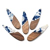 Resin and Walnut Pendants FIND-R051-14H-1