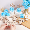 Olycraft 18Pcs 3 Styles Halloween Wooden Cross Ornament DJEW-OC0001-41-3