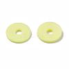 Flat Round Handmade Polymer Clay Beads CLAY-R067-12mm-23-2