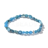Natural Apatite Bead Stretch Bracelets X-BJEW-K213-40-8